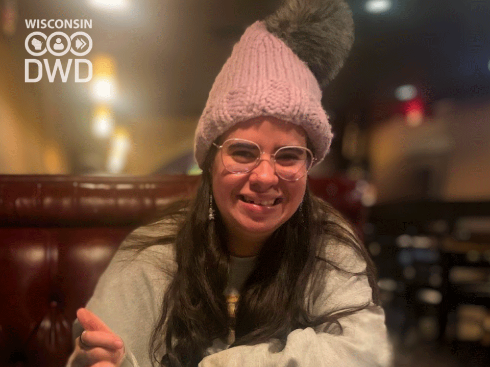 Virginia Rodriguez is a proud, former DVR consumer who now serves as a crisis counselor for 988 Wisconsin Lifeline.